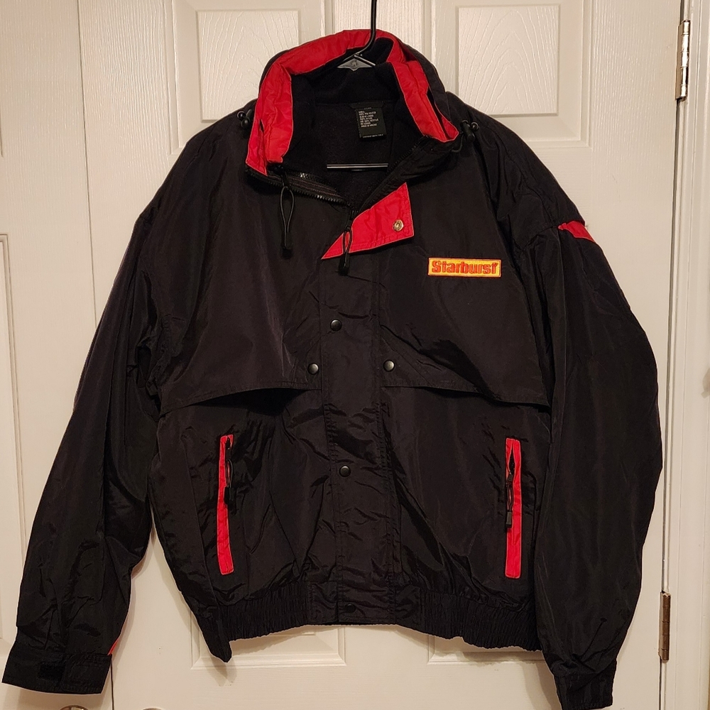 2 n 1 winter jacket, Turning Point, XL, Black with Red accents, New